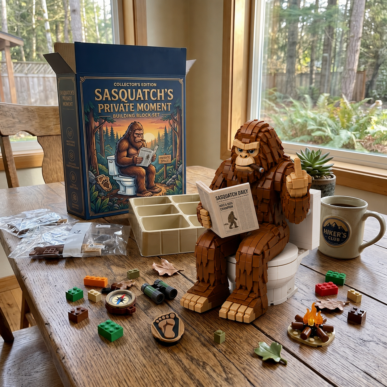 Sasquatch's Private Moment Novelty Building Block Kit