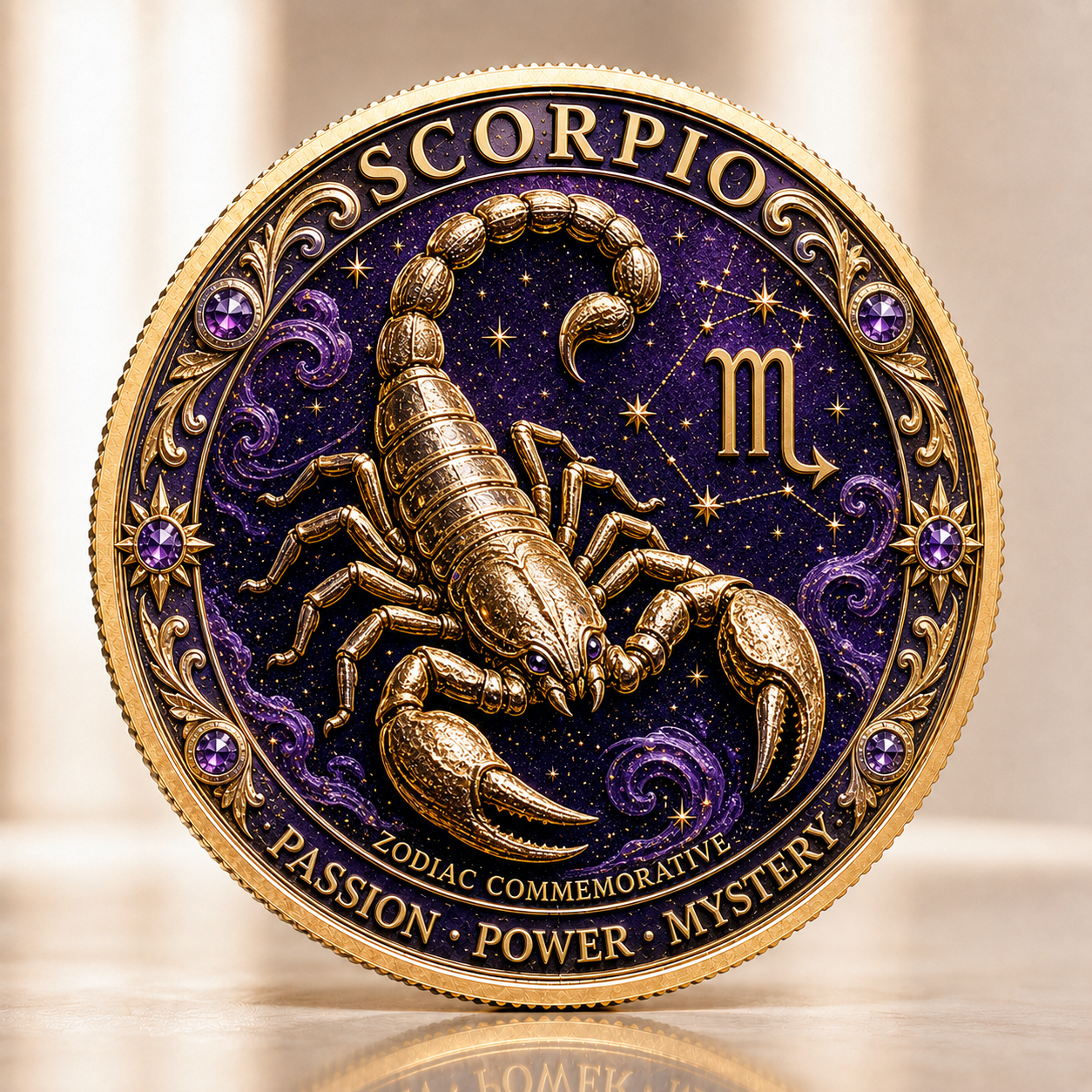 Mystic Eye of Horus 12-Piece Zodiac Commemorative Coin Set