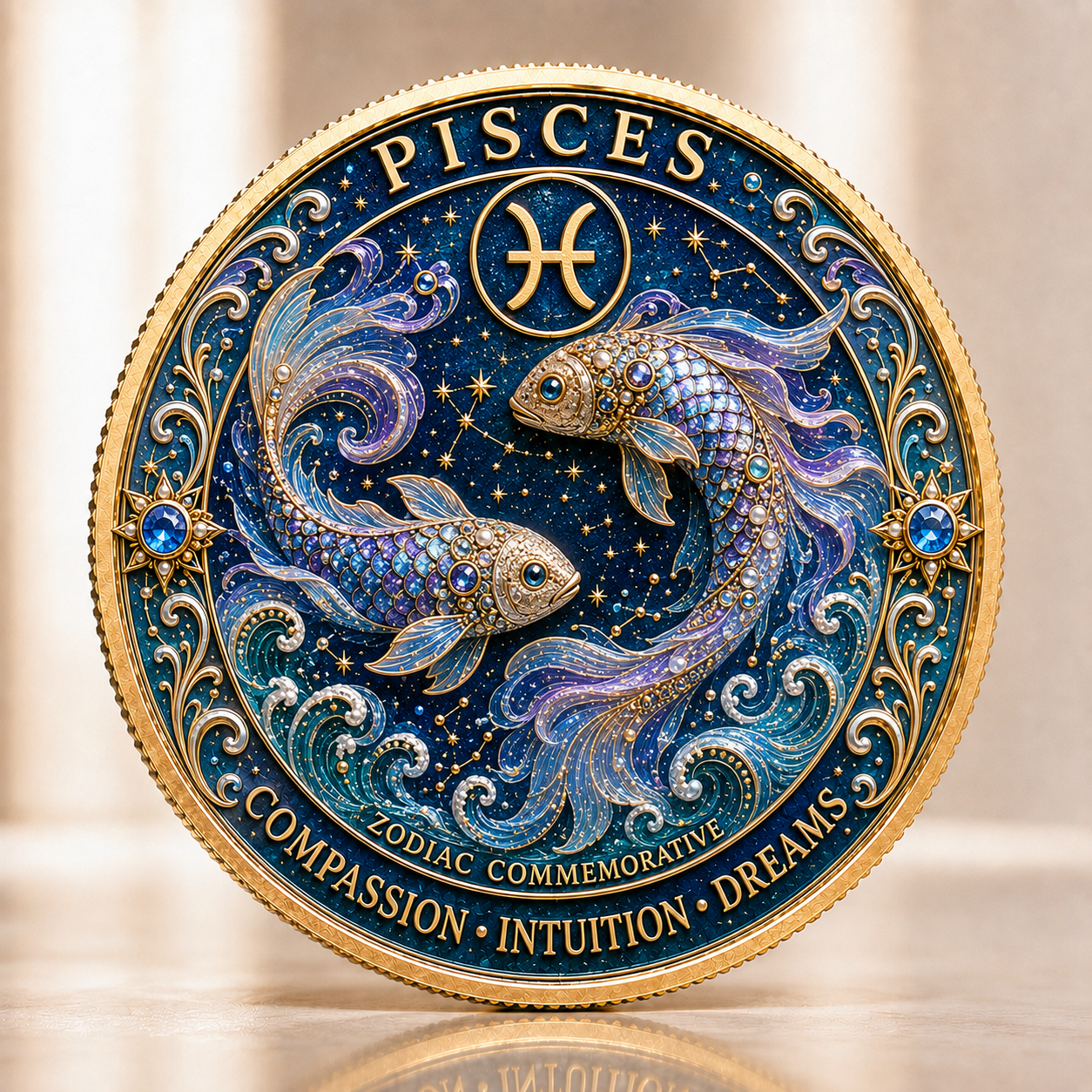 Mystic Eye of Horus 12-Piece Zodiac Commemorative Coin Set