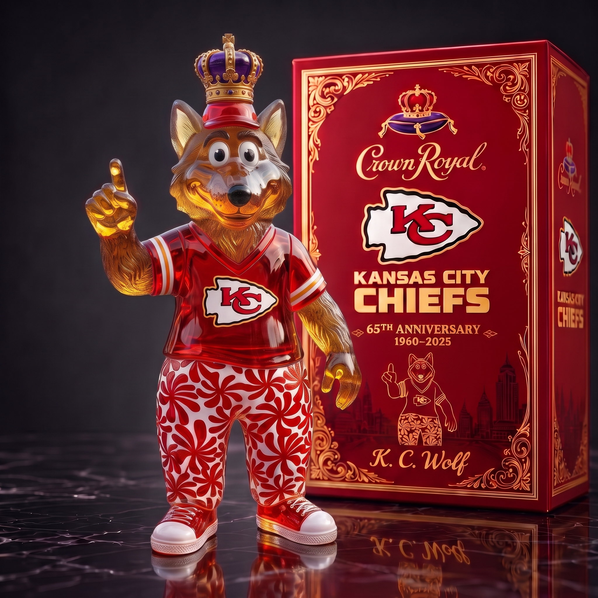65th Anniversary Kingdom Champions Commemorative Wolf Decanter