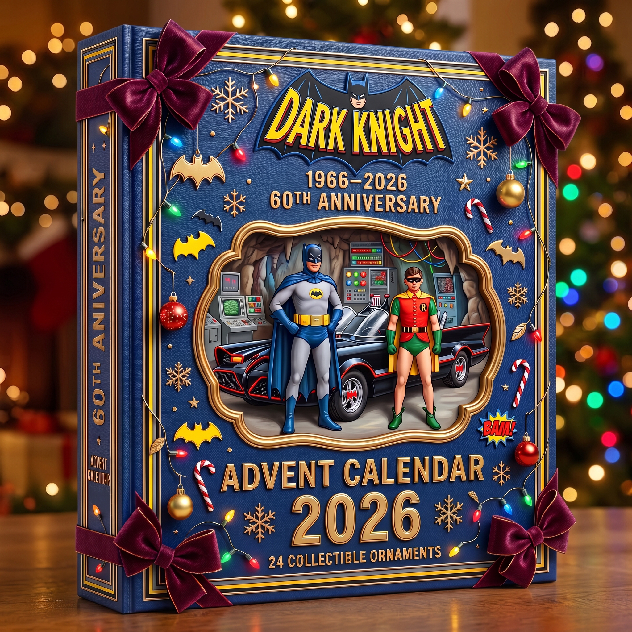 Vintage Dark Knight 1966 60th Anniversary 2026 Advent Calendar