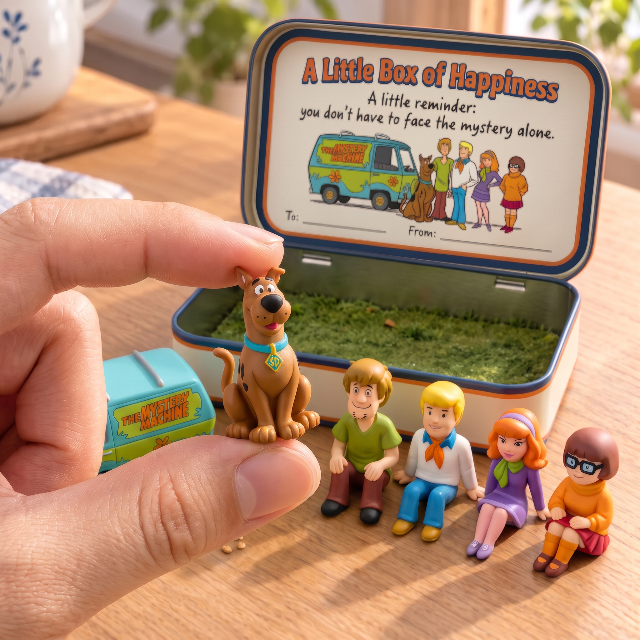A Little Box of Happiness Classic Mystery Van and Detective Crew Keepsake Tin