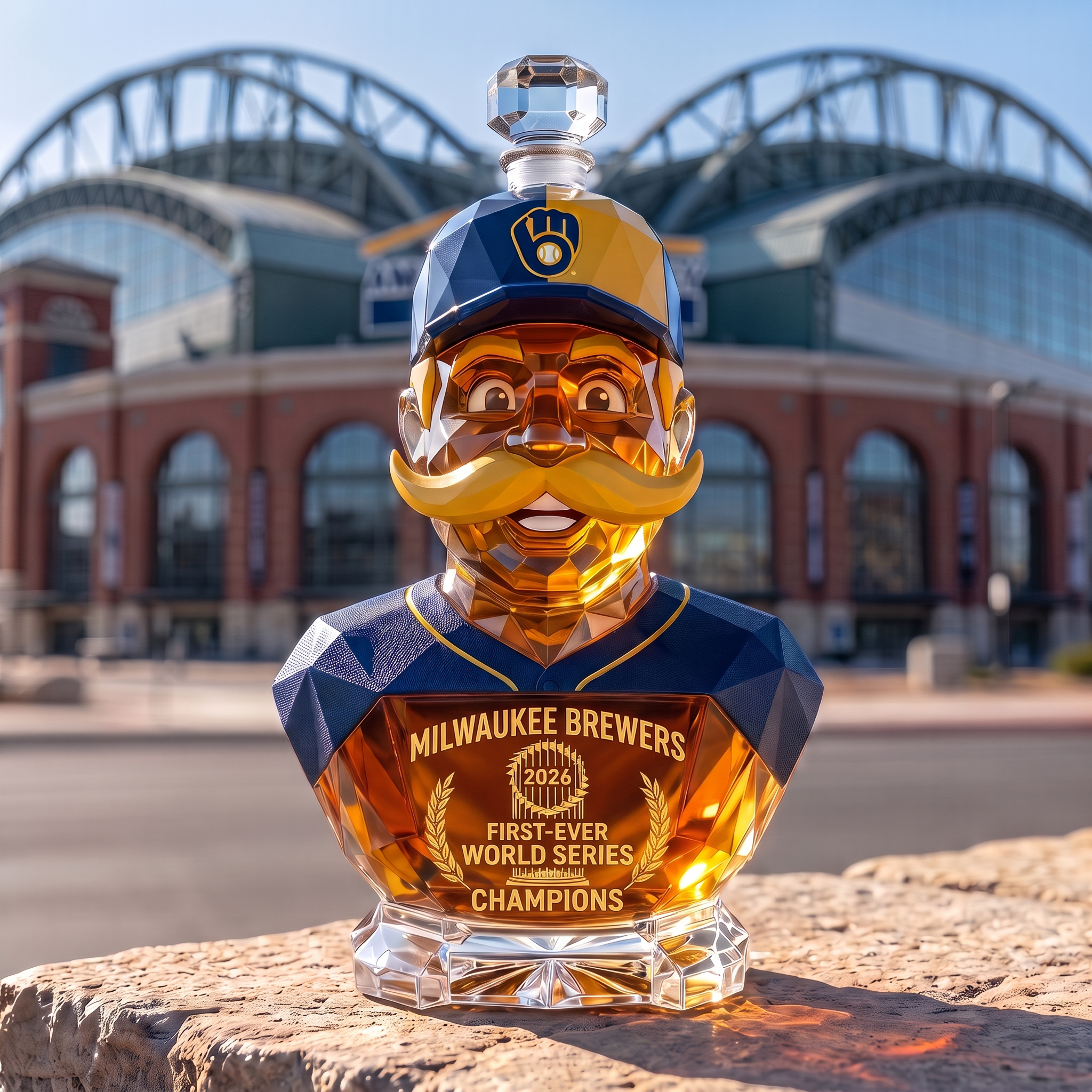 Brew Crew 2026 Historic First World Series Champions Commemorative Decanter