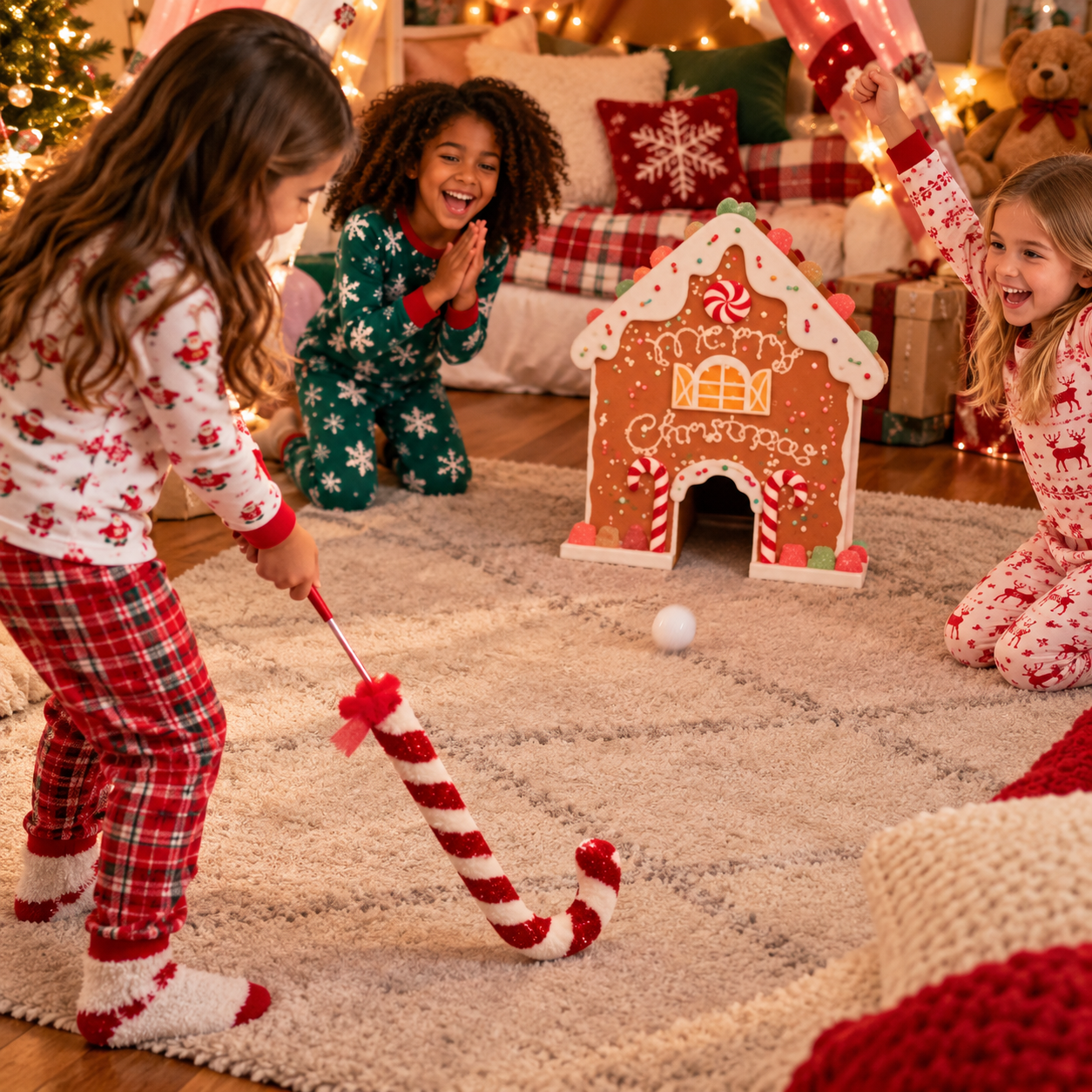 🔥LAST DAY 49% OFF -🎅 Gingerbread Golf Game Set - Best Christmas Game