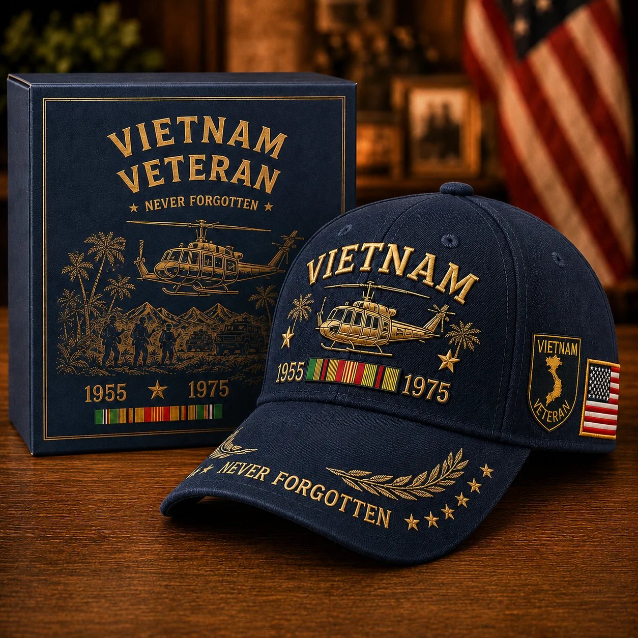 🔥Veterans Day Sale 60% OFF 🔥🇺🇸🎖️ Vietnam Veteran 1955–1975 Memorial Cap