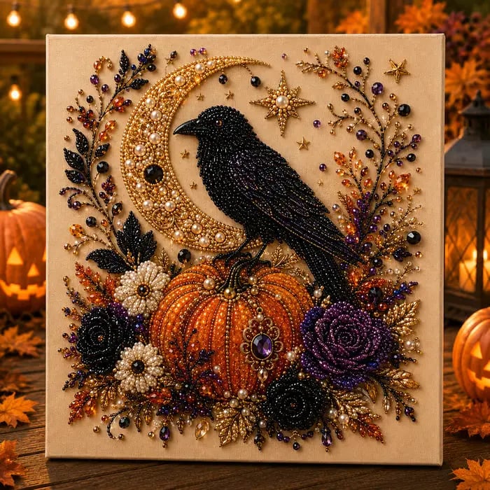 🔥Last Day Sale 70% OFF - 👻3D Spooky Diamond Painting Halloween DIY Kit