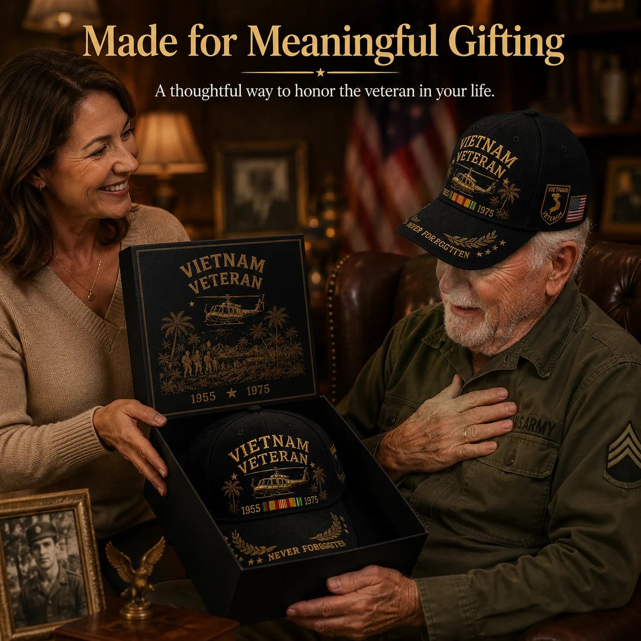 🔥Veterans Day Sale 60% OFF 🔥🇺🇸🎖️ Vietnam Veteran 1955–1975 Memorial Cap