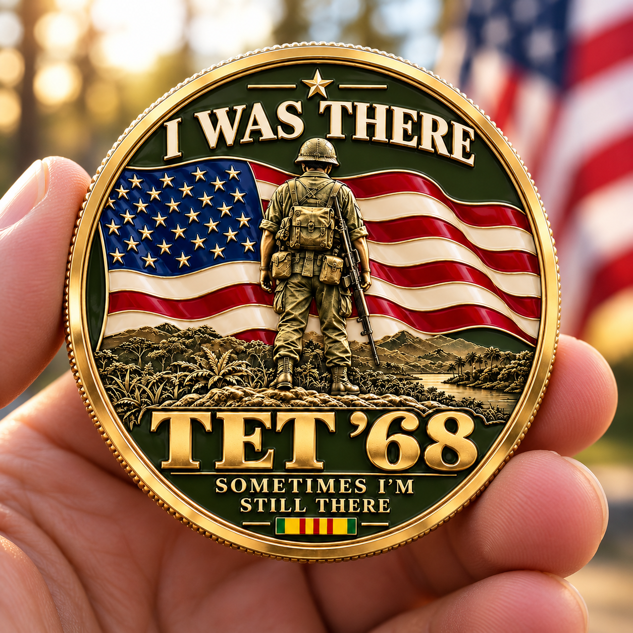 🎁Veterans Day Sale 50% OFF🎁 I Was There — Tet ’68 “Forever Brothers” Vietnam Veteran Commemorative Medallion