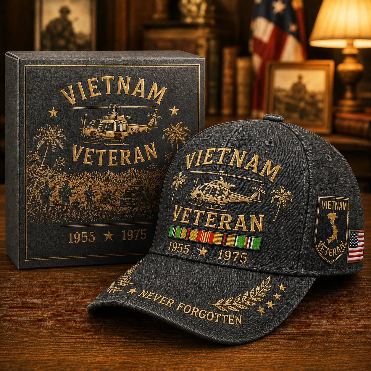 🔥Veterans Day Sale 60% OFF 🔥🇺🇸🎖️ Vietnam Veteran 1955–1975 Memorial Cap