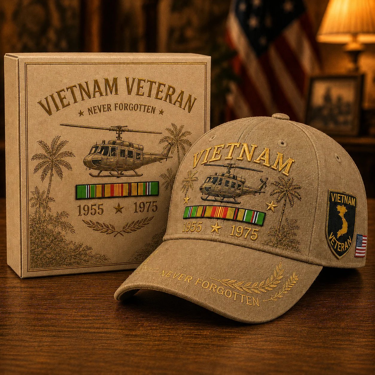 🔥Veterans Day Sale 60% OFF 🔥🇺🇸🎖️ Vietnam Veteran 1955–1975 Memorial Cap