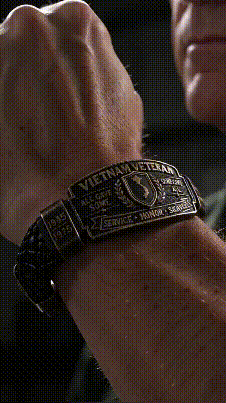 Vietnam Veteran honor bracelet product demonstration