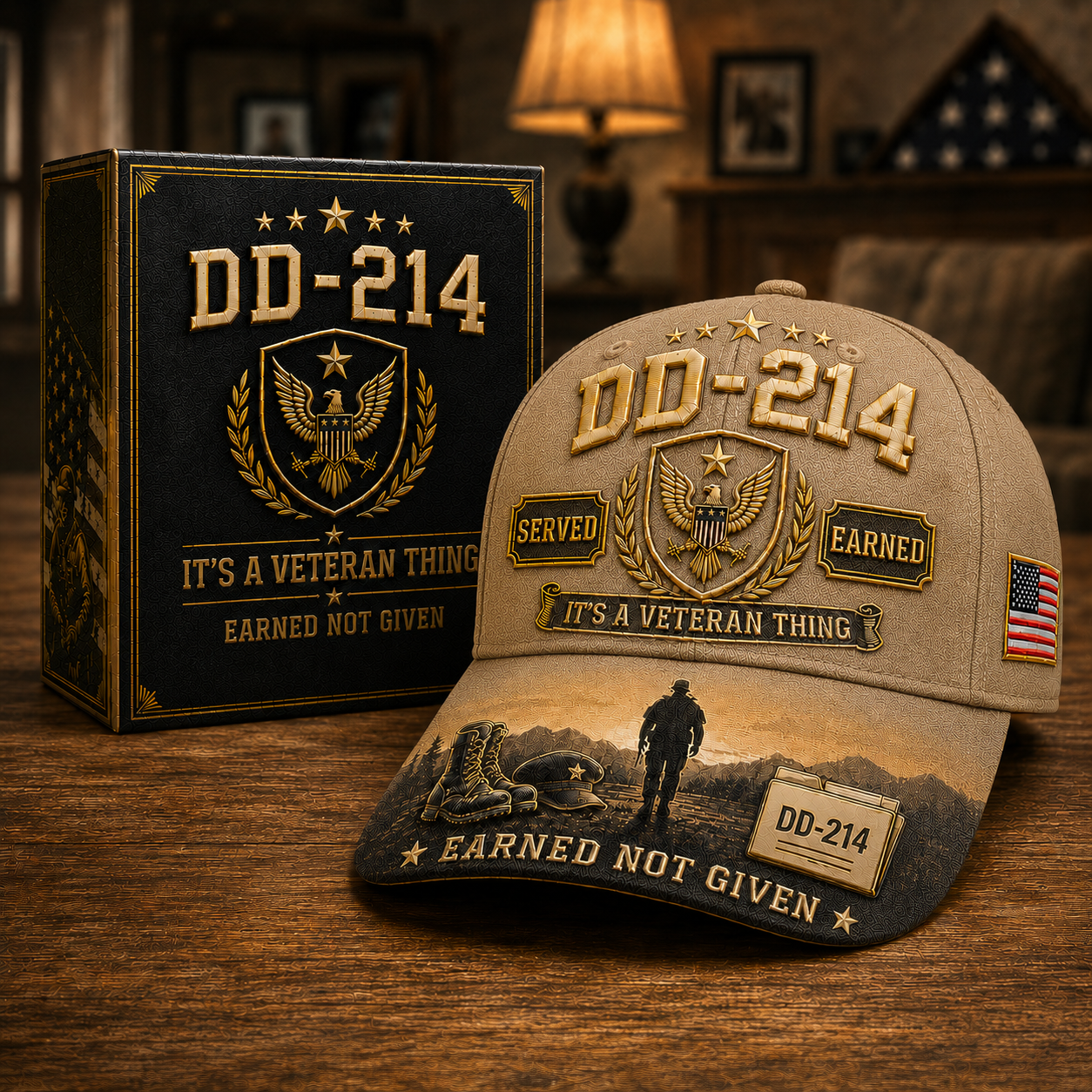 DD-214 Served Earned Commemorative Cap,🔥Buy 2 Free Shipping