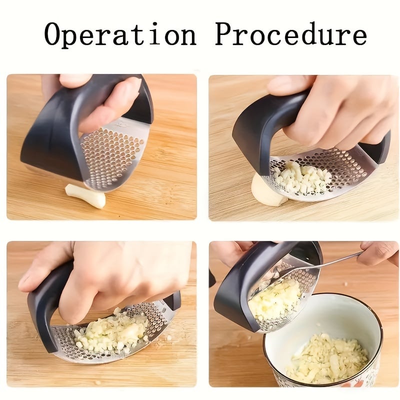 🔥430 Stainless Steel Ring Garlic Press