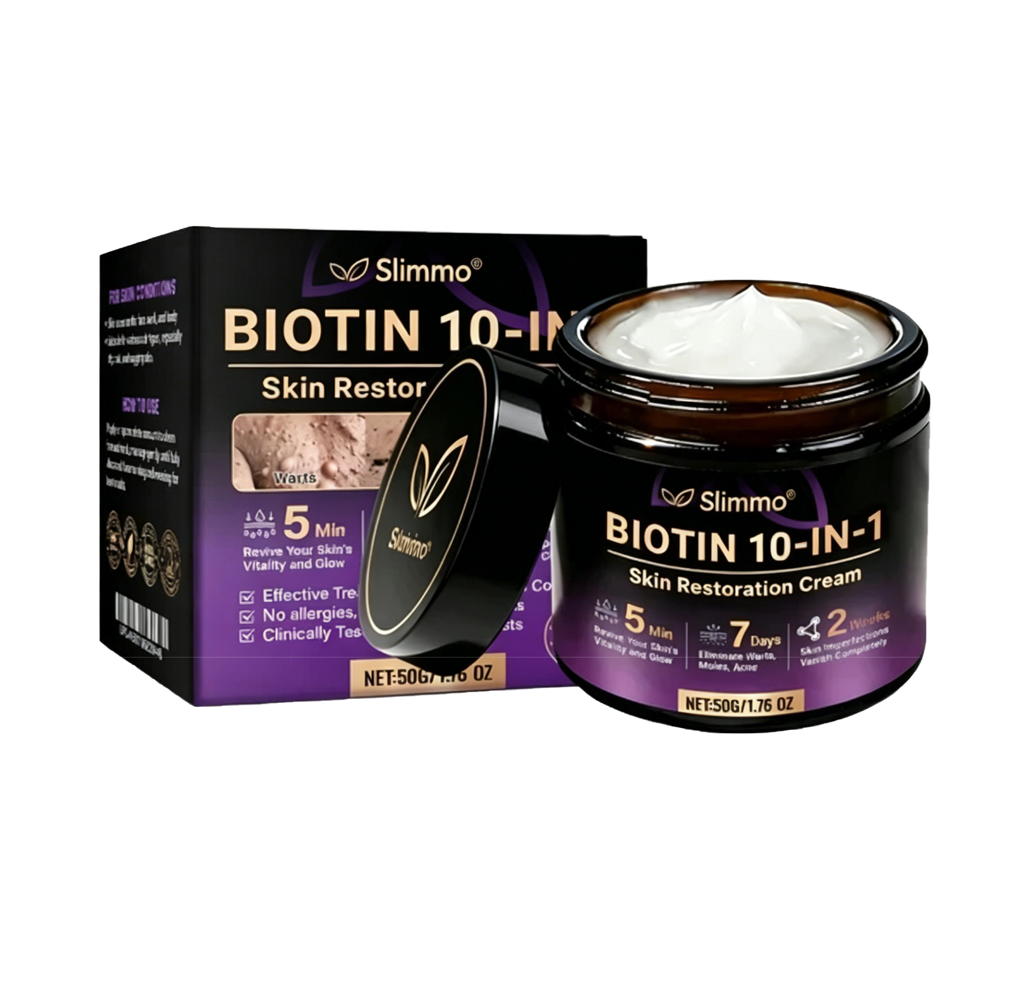 Made and Shipped from USA ✨QIAWI® Biotin 10-in-1 Skin Restoration Cream 🍀