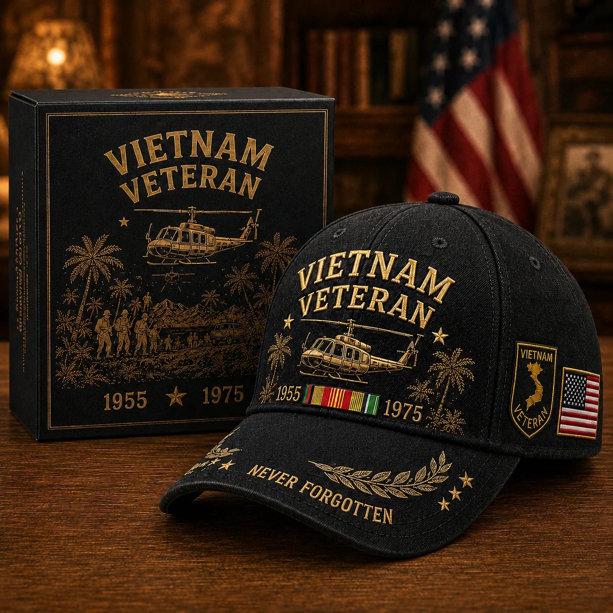 🔥Veterans Day Sale 60% OFF 🔥🇺🇸🎖️ Vietnam Veteran 1955–1975 Memorial Cap