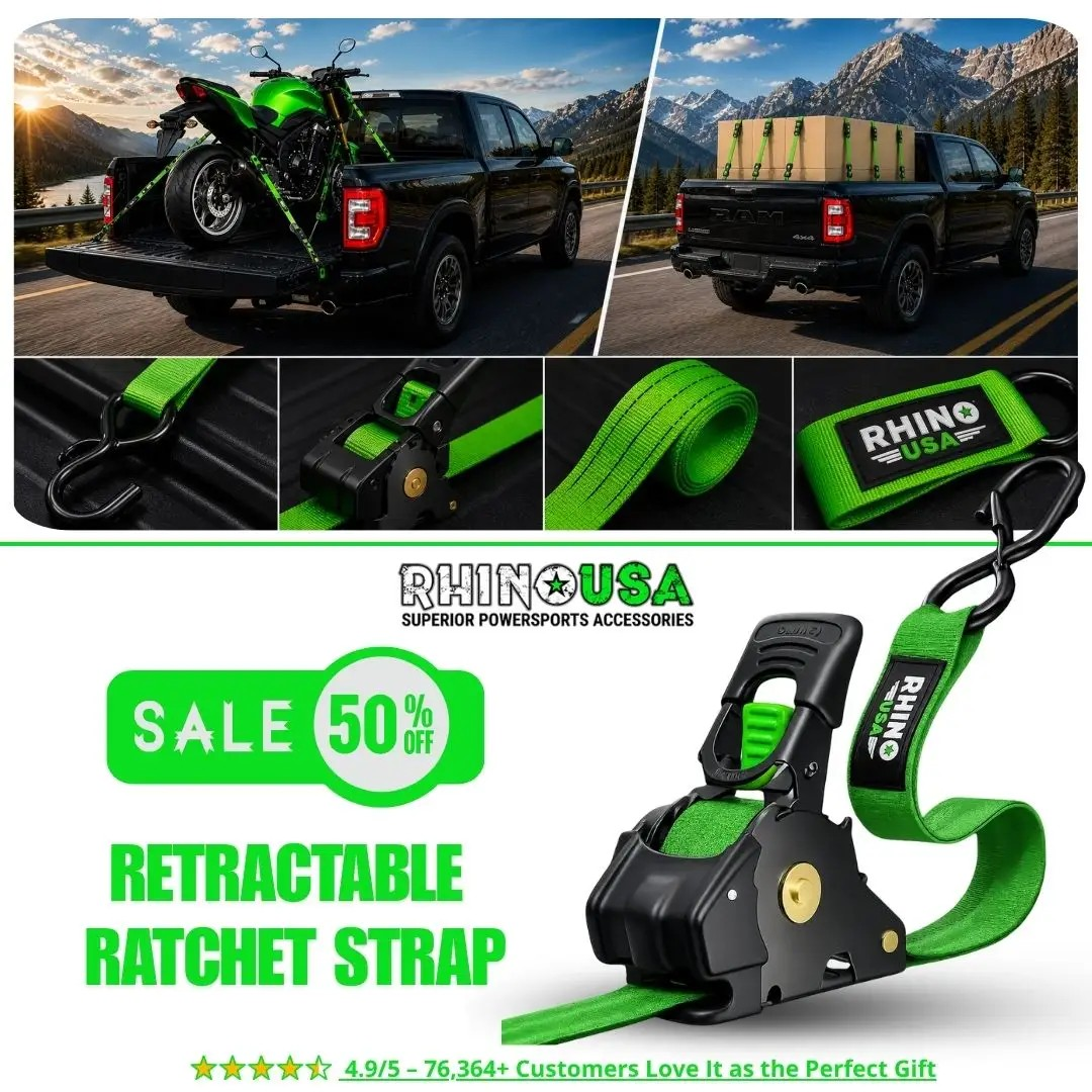 🎁Father's Day Hot Sale - Retractable Ratchet Strap (2026 Upgraded Edition)