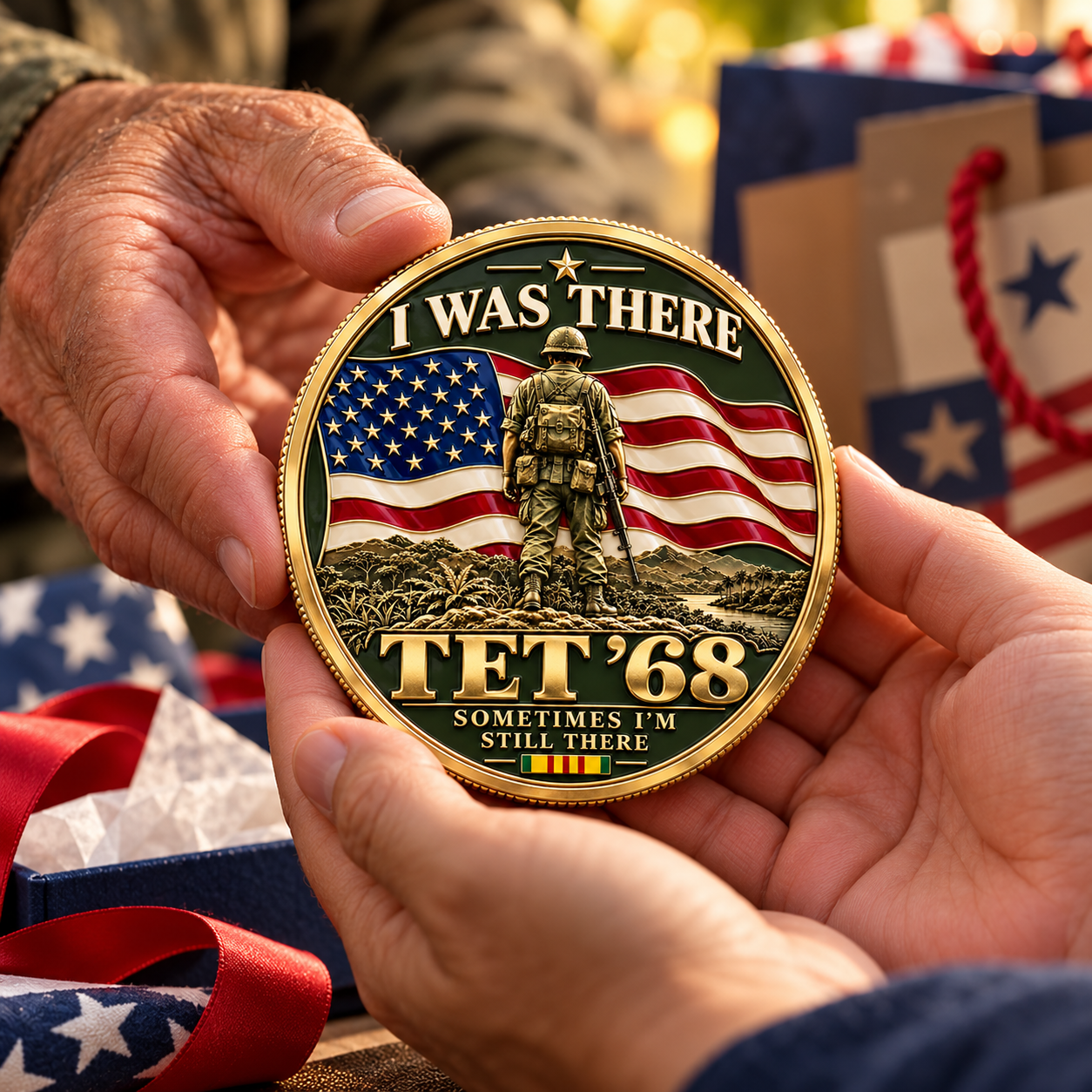 🎁Veterans Day Sale 50% OFF🎁 I Was There — Tet ’68 “Forever Brothers” Vietnam Veteran Commemorative Medallion