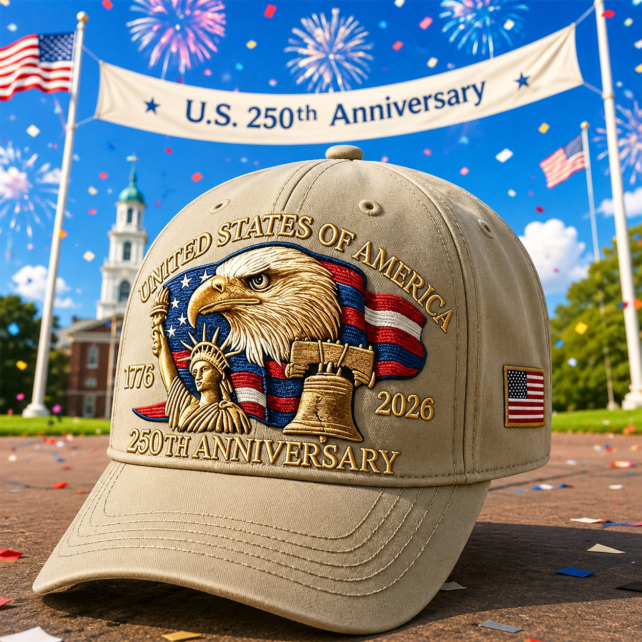 Eagle & Liberty – United States 250th Anniversary Hat