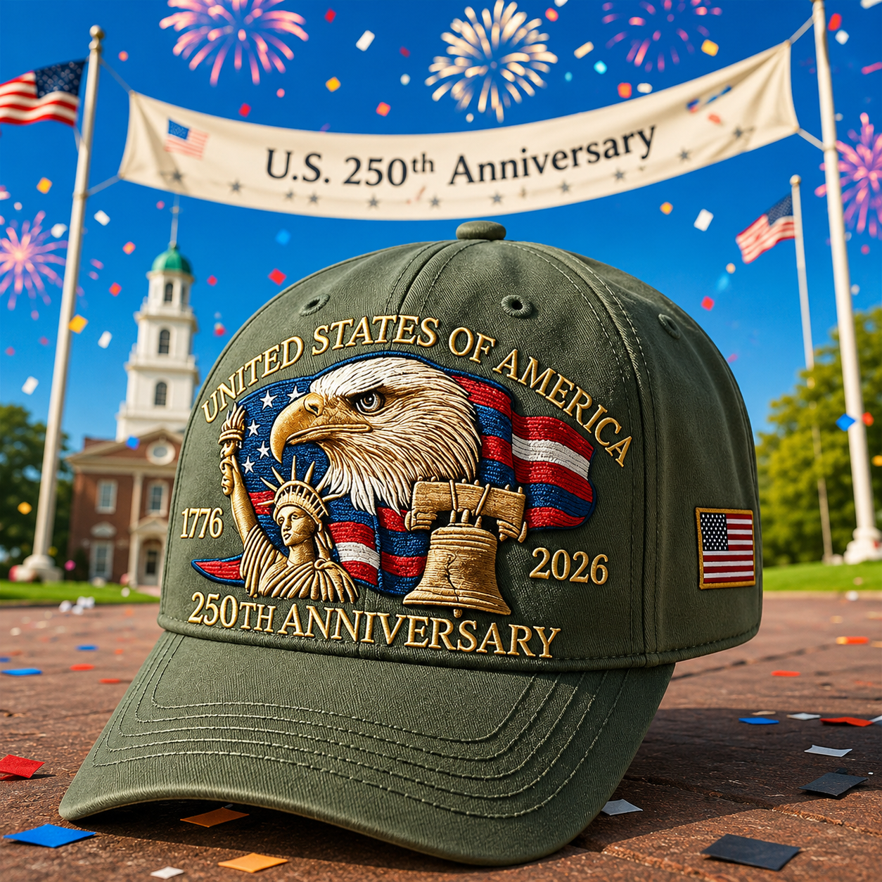 Eagle & Liberty – United States 250th Anniversary Hat