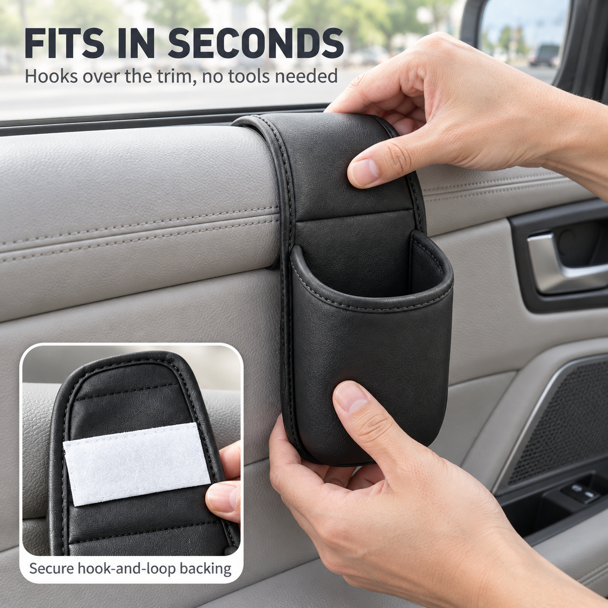 (🌲Early Christmas Sale- 49% OFF) Leather Car Door Storage Pocket
