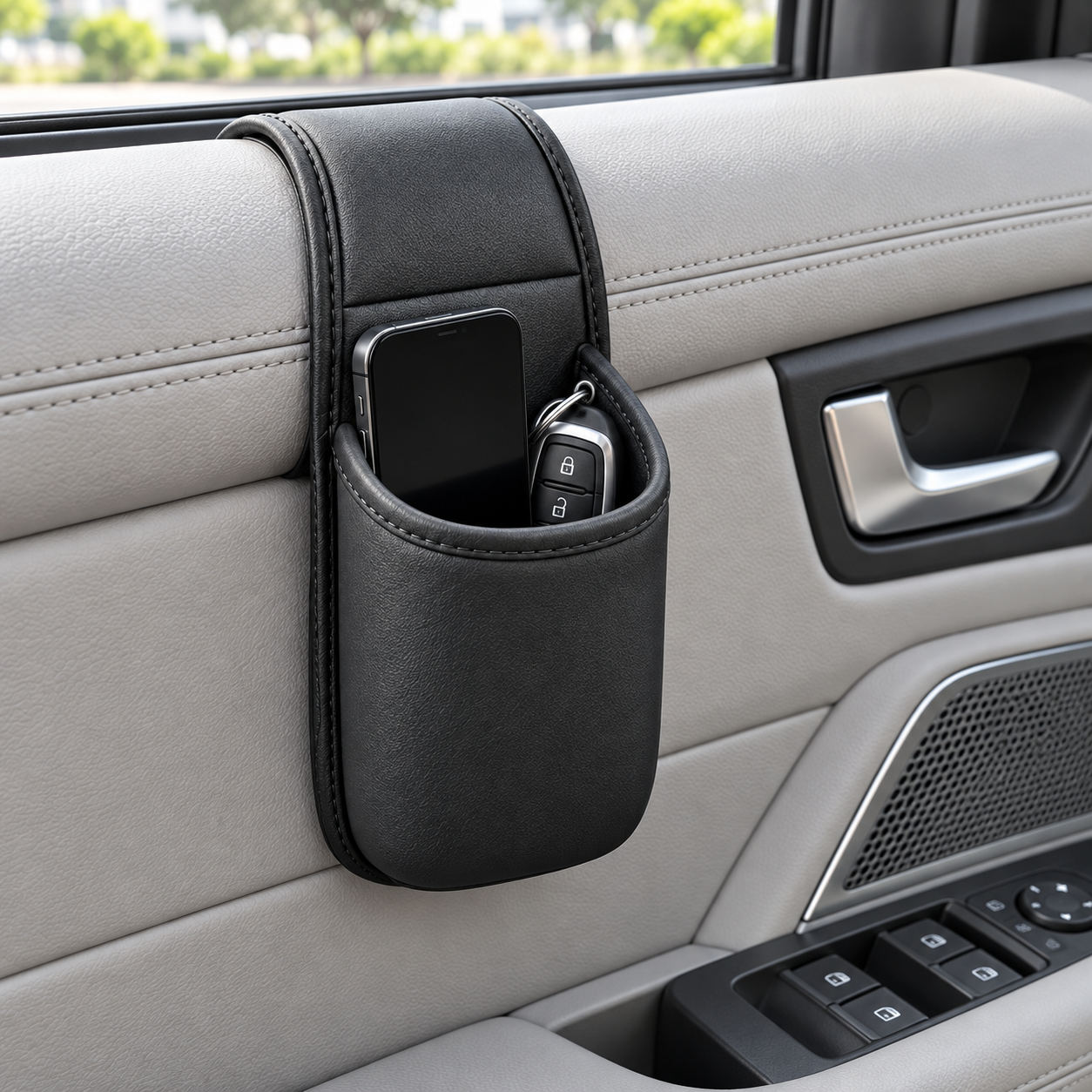 (🌲Early Christmas Sale- 49% OFF) Leather Car Door Storage Pocket