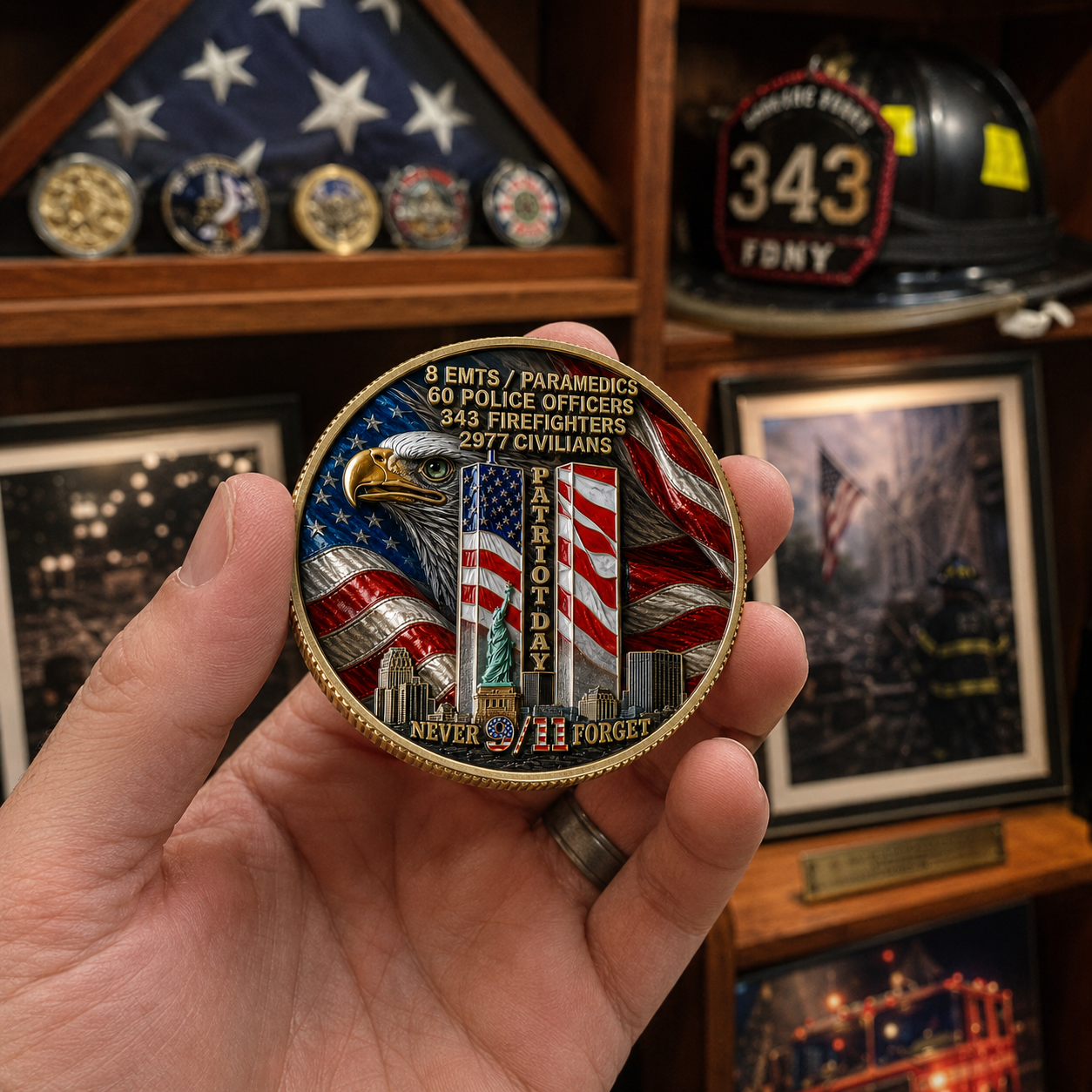 🎖️9/11 Never Forget 25th Anniversary Challenge Coin