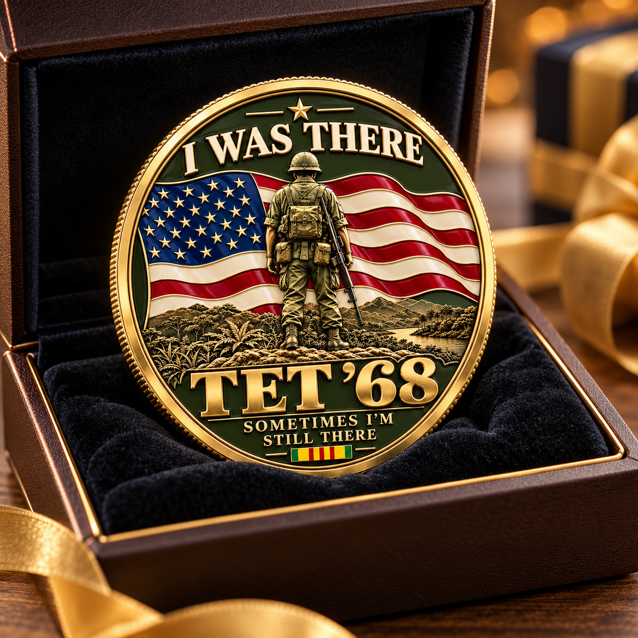 🎁Veterans Day Sale 50% OFF🎁 I Was There — Tet ’68 “Forever Brothers” Vietnam Veteran Commemorative Medallion
