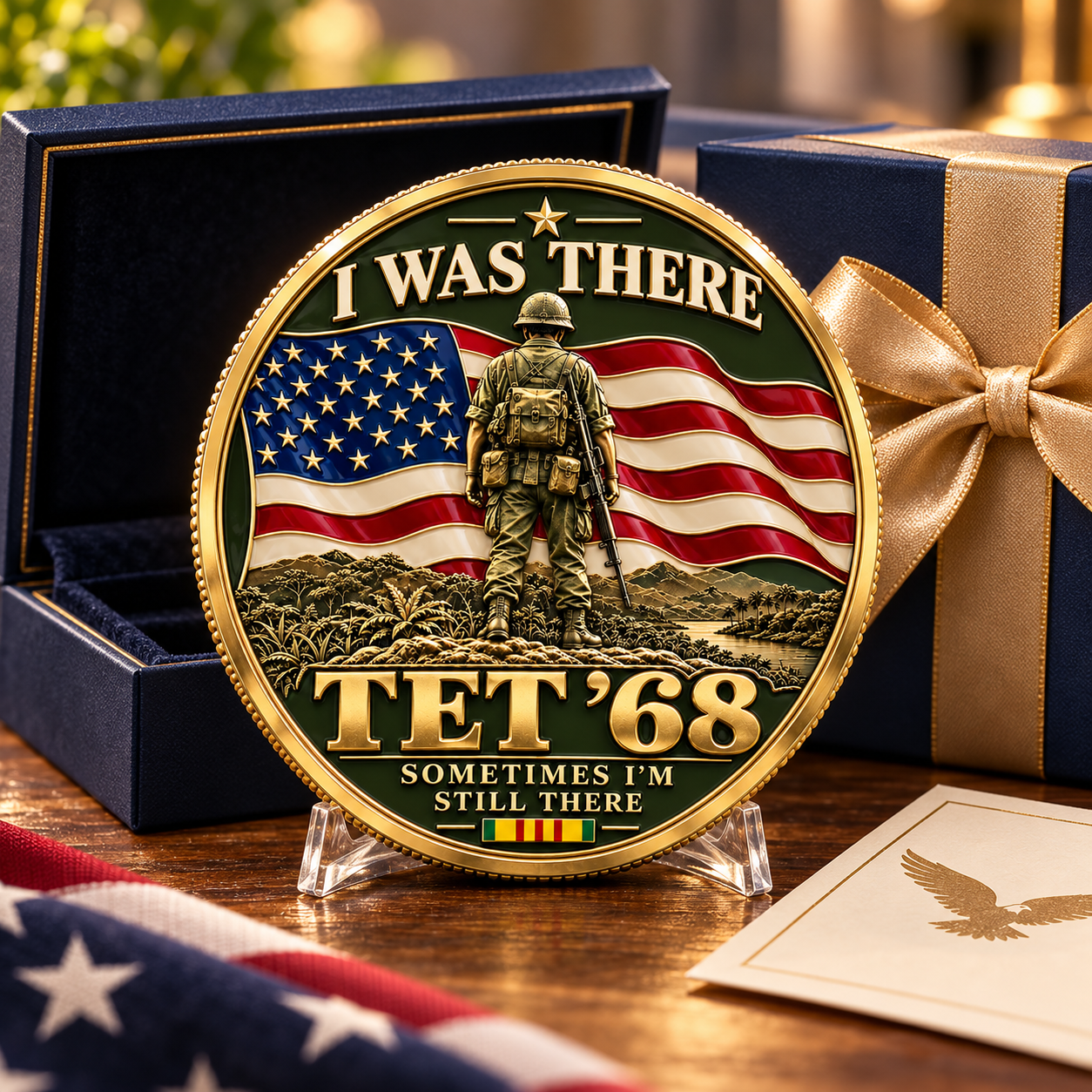 🎁Veterans Day Sale 50% OFF🎁 I Was There — Tet ’68 “Forever Brothers” Vietnam Veteran Commemorative Medallion