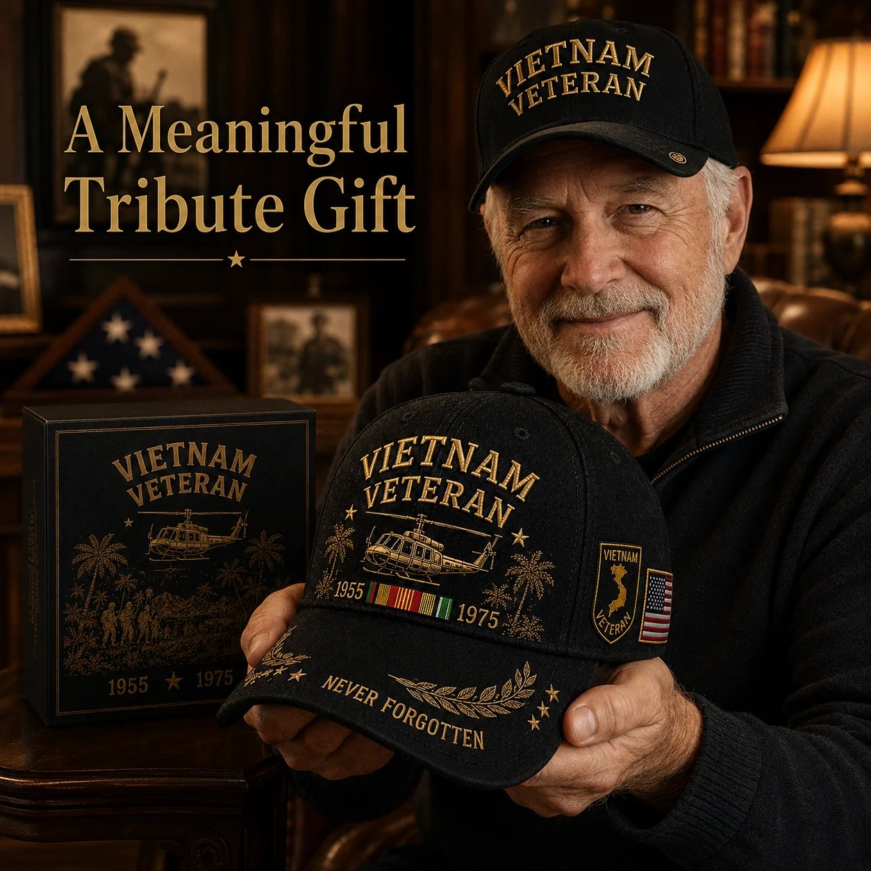 🔥Veterans Day Sale 60% OFF 🔥🇺🇸🎖️ Vietnam Veteran 1955–1975 Memorial Cap