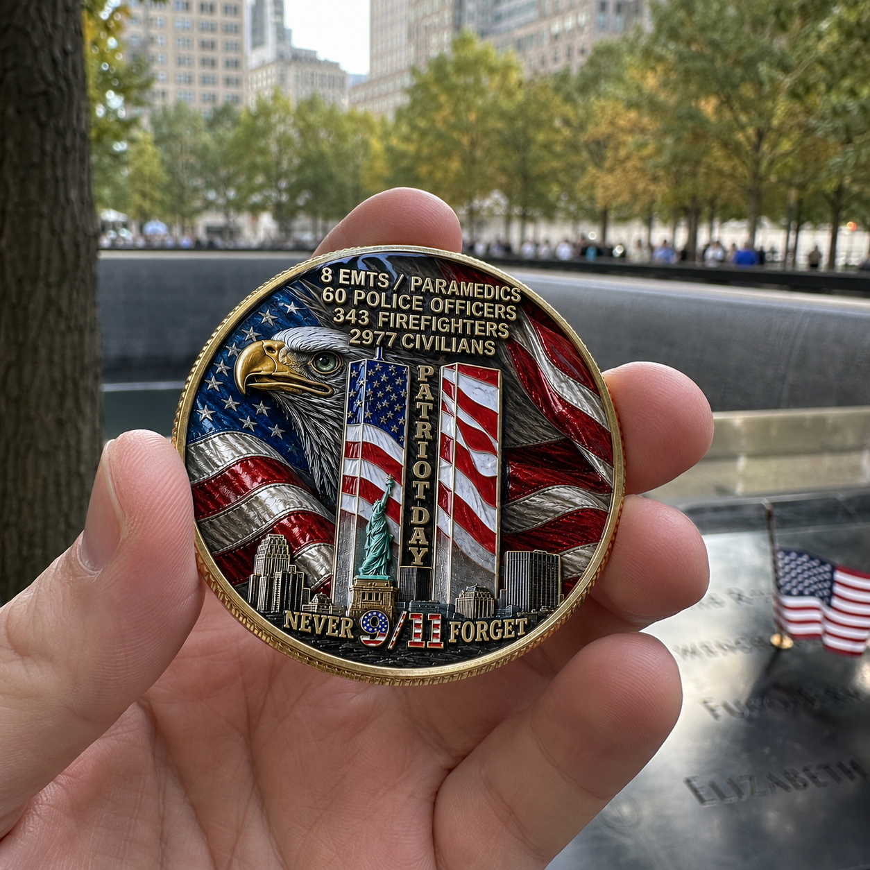 🎖️9/11 Never Forget 25th Anniversary Challenge Coin