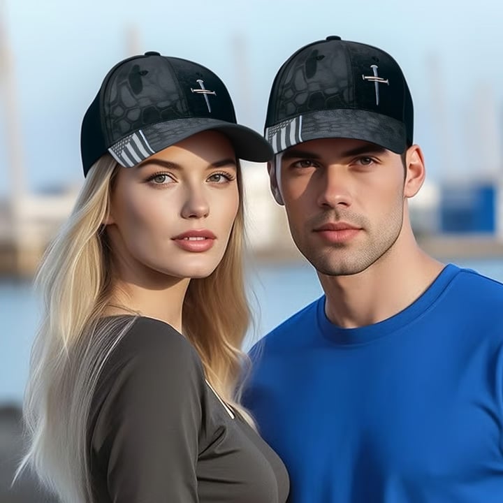 🔥Last Day 49% OFF-✝️Adjustable Jesus 3 Nail Cross Hat🎁With Free 4" Decal (Buy 2 FREE SHIPPING)