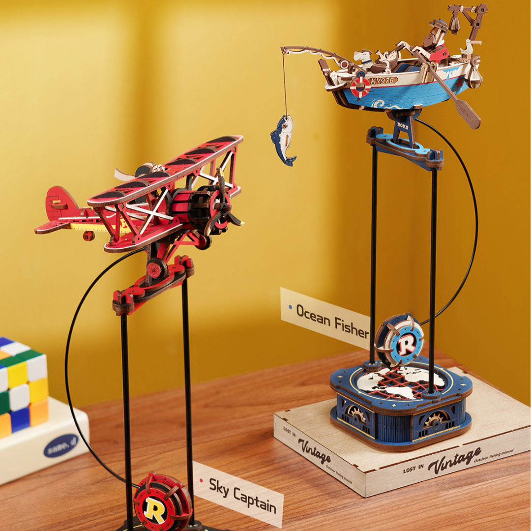 Ensemble combiné ROKR Gravity Swing Ocean Fisher et Sky Captain sur le bureau