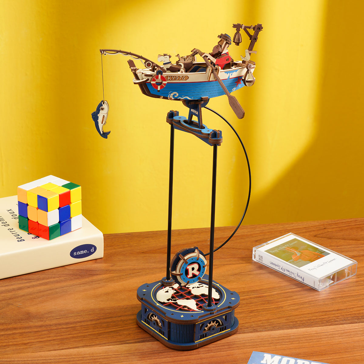 ROKR Ocean Fisher MCD02 jouet d'équilibre pendulaire avec bateau de pêche sur support