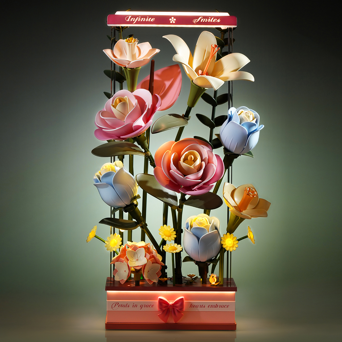 ROKR Blooming Bouquet Box AF01D boîte à bouquet lumineuse sur fond sombre