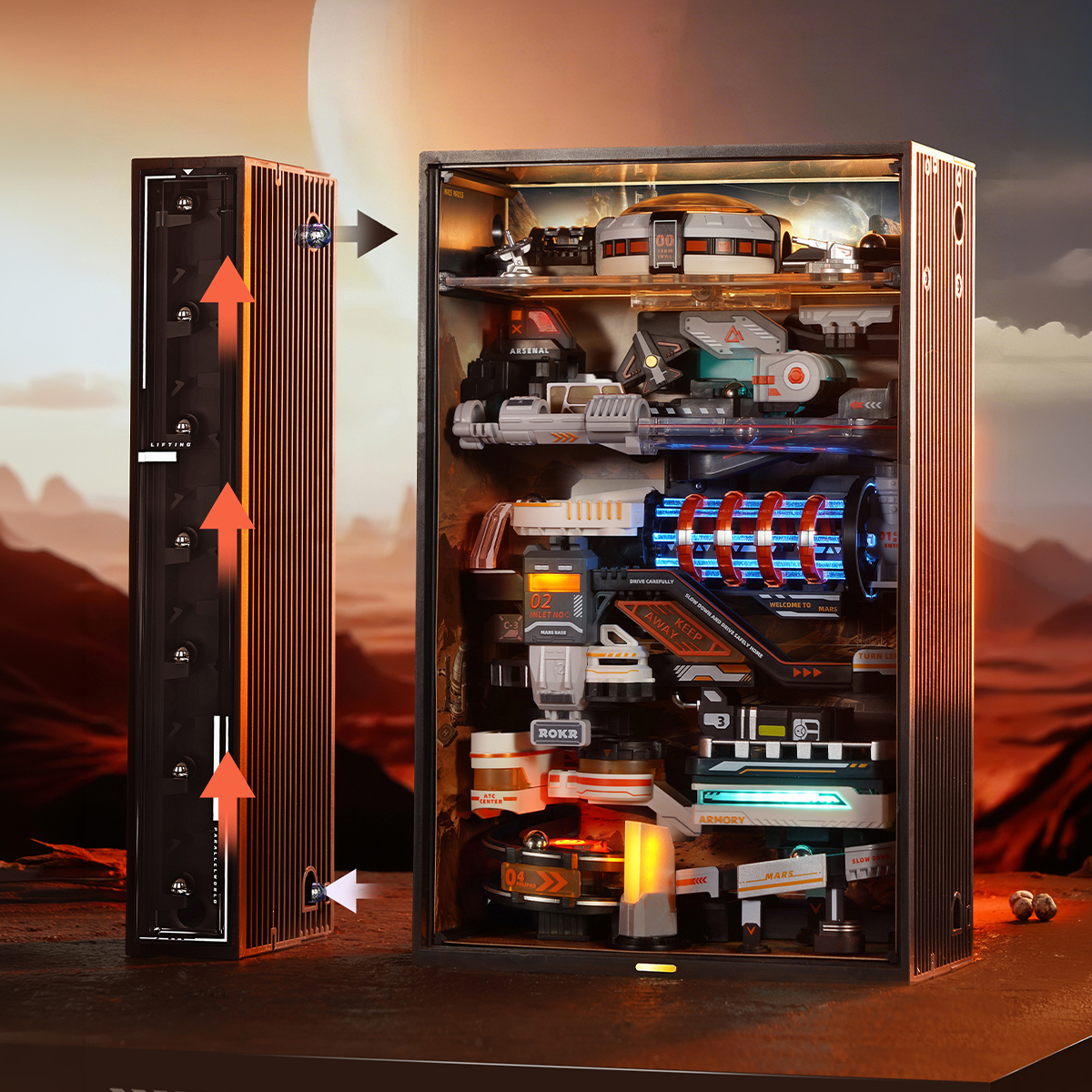 Vue produit supplémentaire 3 de ROKR Avant-poste Martien MR05S - Circuit de billes mécanique 3D, SKU MR05S