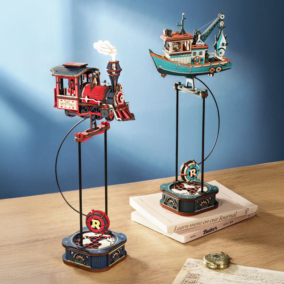 Vue produit supplémentaire 4 de ROKR Lucky Trawler MCD08 – Balancier pendule Puzzle 3D, SKU MCD08