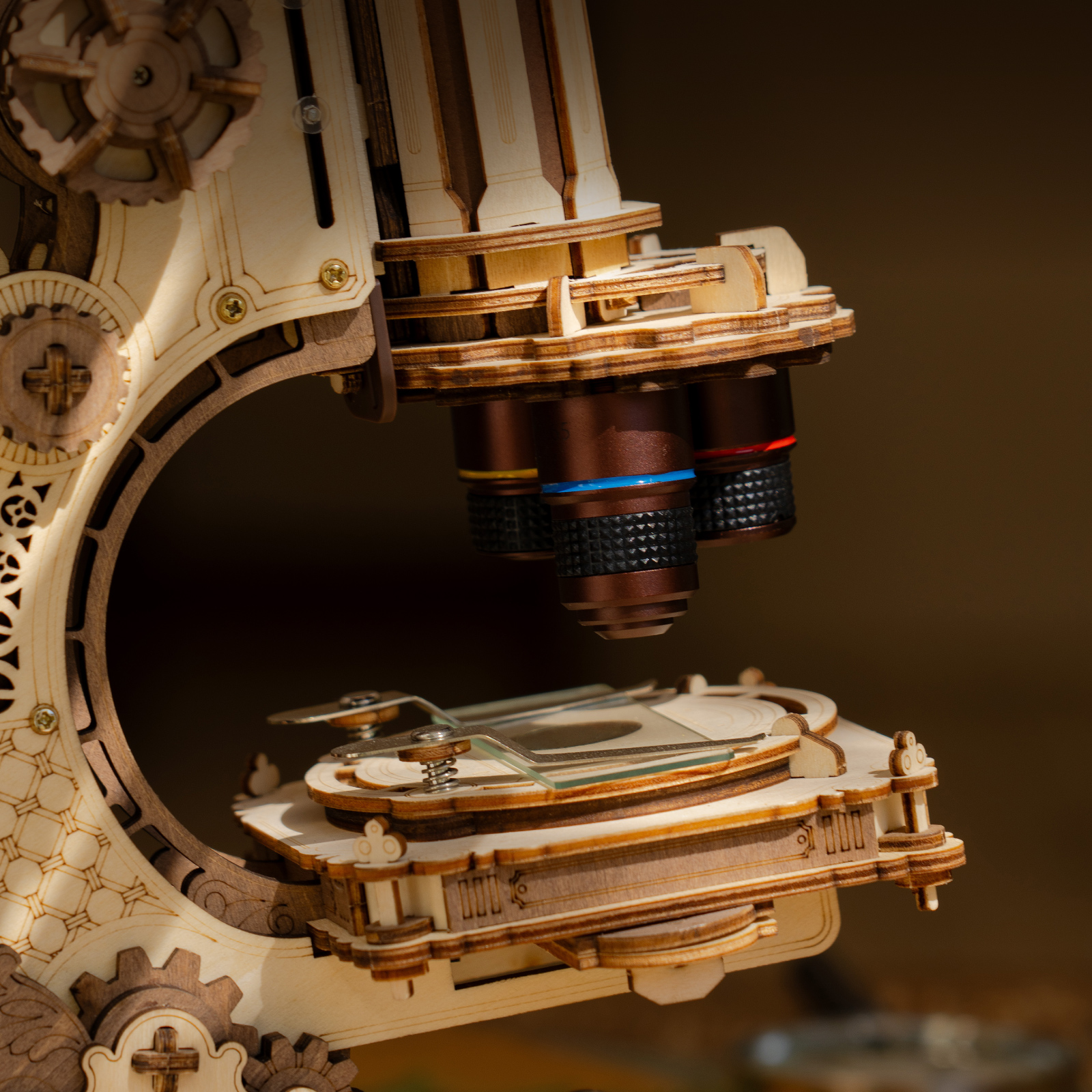 Vue produit supplémentaire 2 de ROKR Microscope ST005 - Kit de maquette en bois 3D, SKU ST005