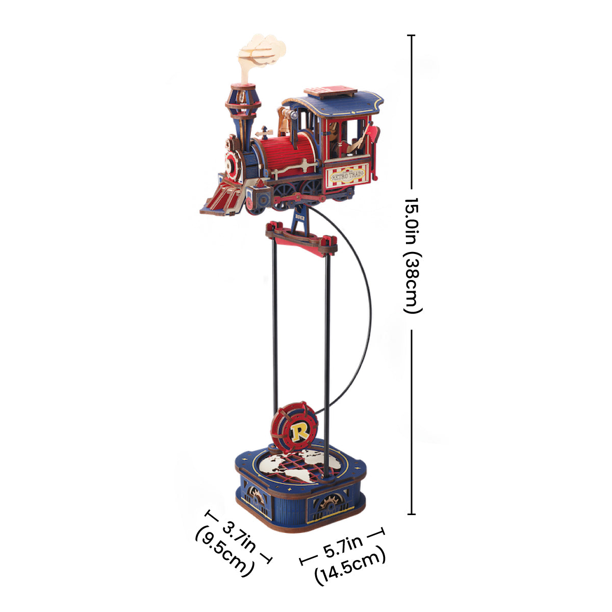 Vue produit supplémentaire 7 de ROKR Power Express MCD07 - Puzzle 3D pendule d'équilibre, SKU MCD07