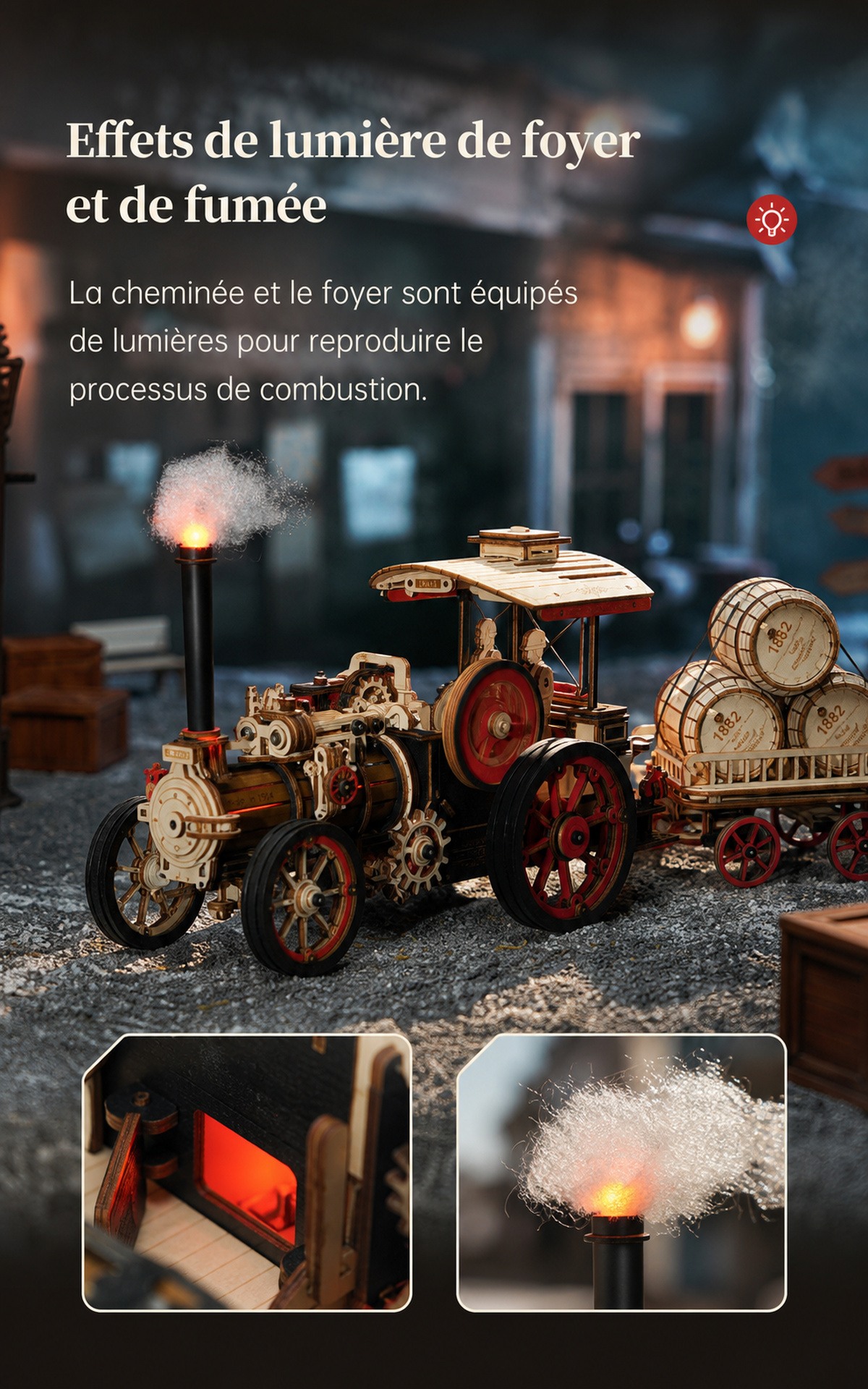 ROKR Steam Engine LKA01 steam engine title affiche
