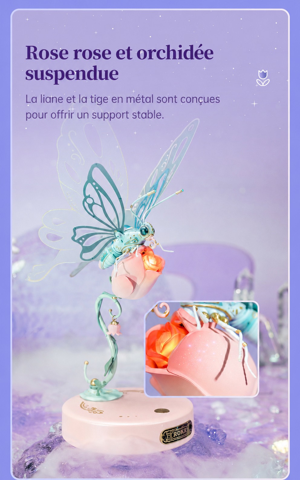 ROKR Butterfly MI05 blue butterfly title affiche