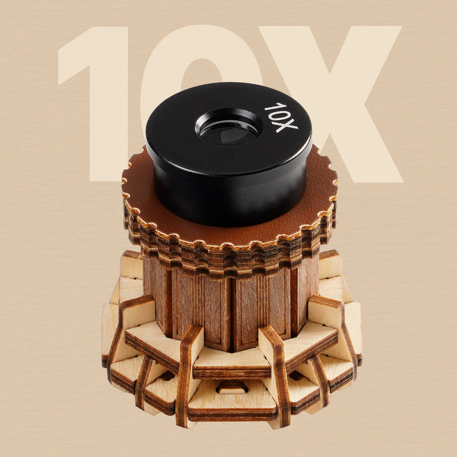 Vue produit supplémentaire 10 de ROKR Microscope ST005 - Kit de maquette en bois 3D, SKU ST005