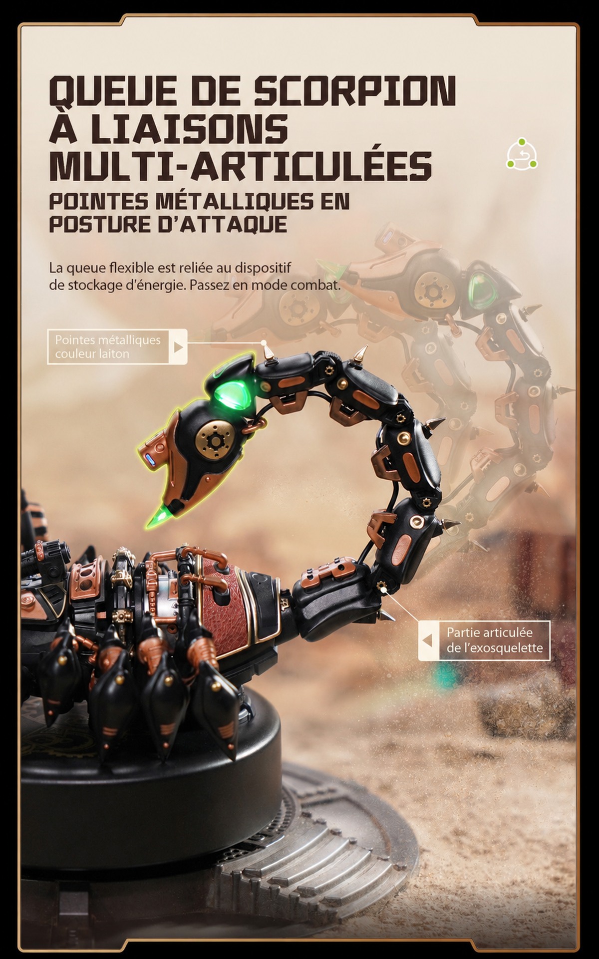 ROKR Emperor Scorpion MI04 organisms awaken title affiche