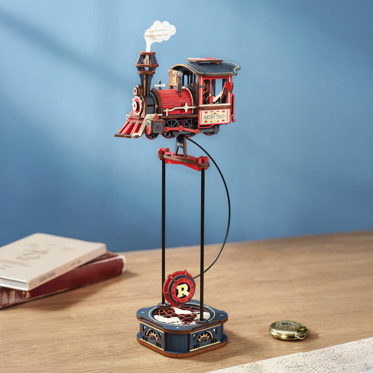 Image principale du modèle terminé ROKR Power Express MCD07 - Puzzle 3D pendule d'équilibre, SKU MCD07
