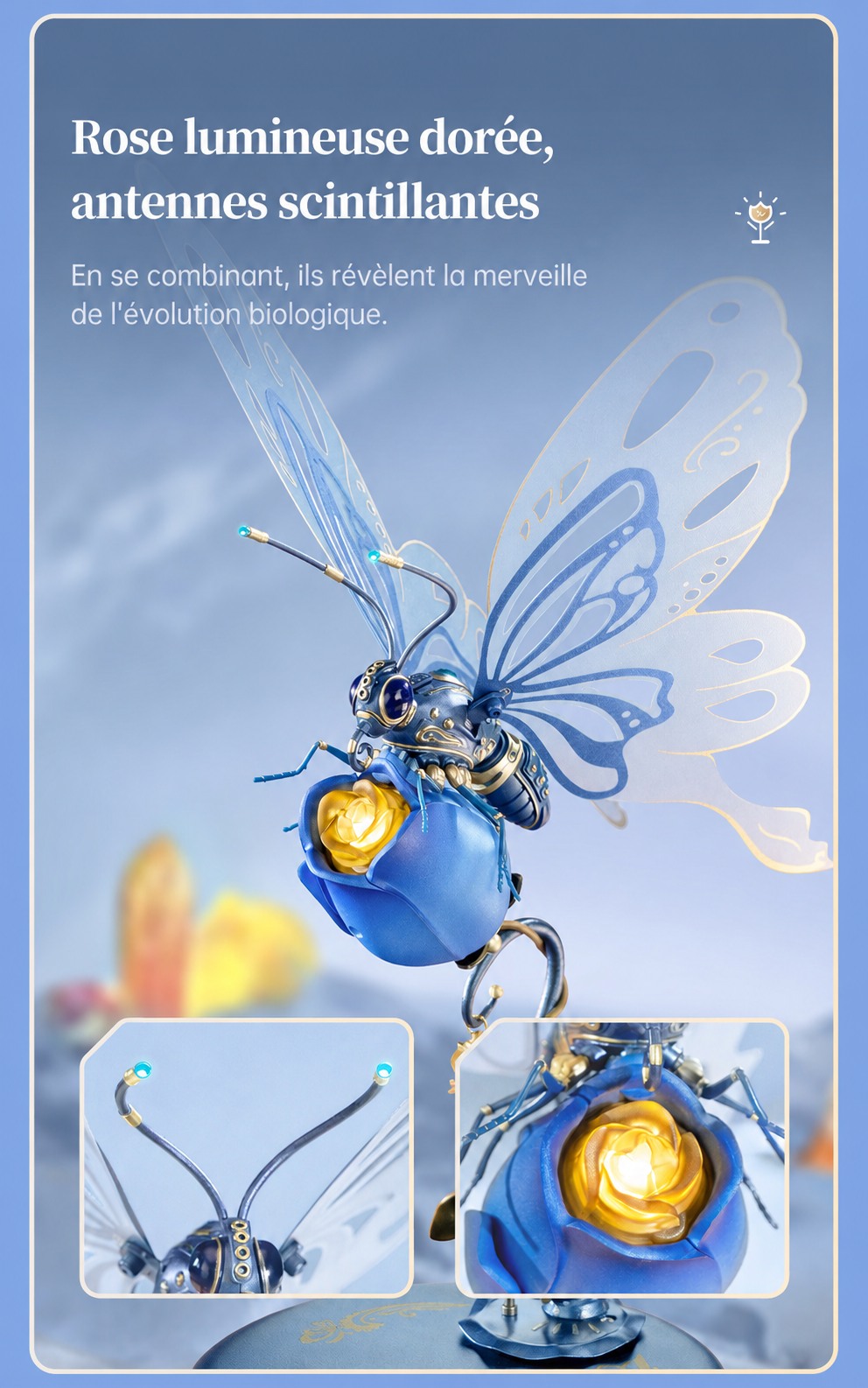 ROKR Butterfly MI05 blue butterfly title affiche