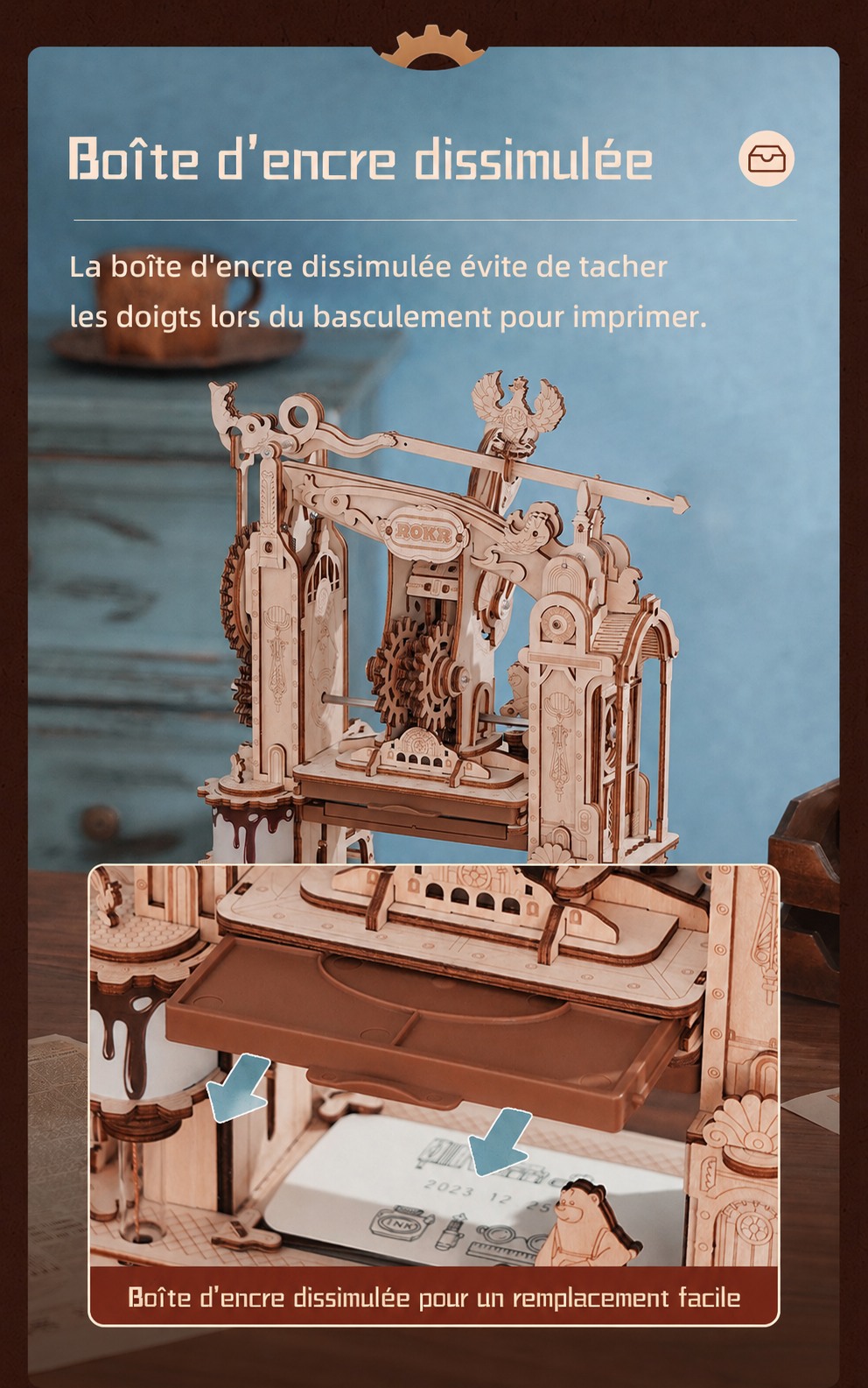 ROKR Classic Printing Press LK602 Classic Printing Press title affiche