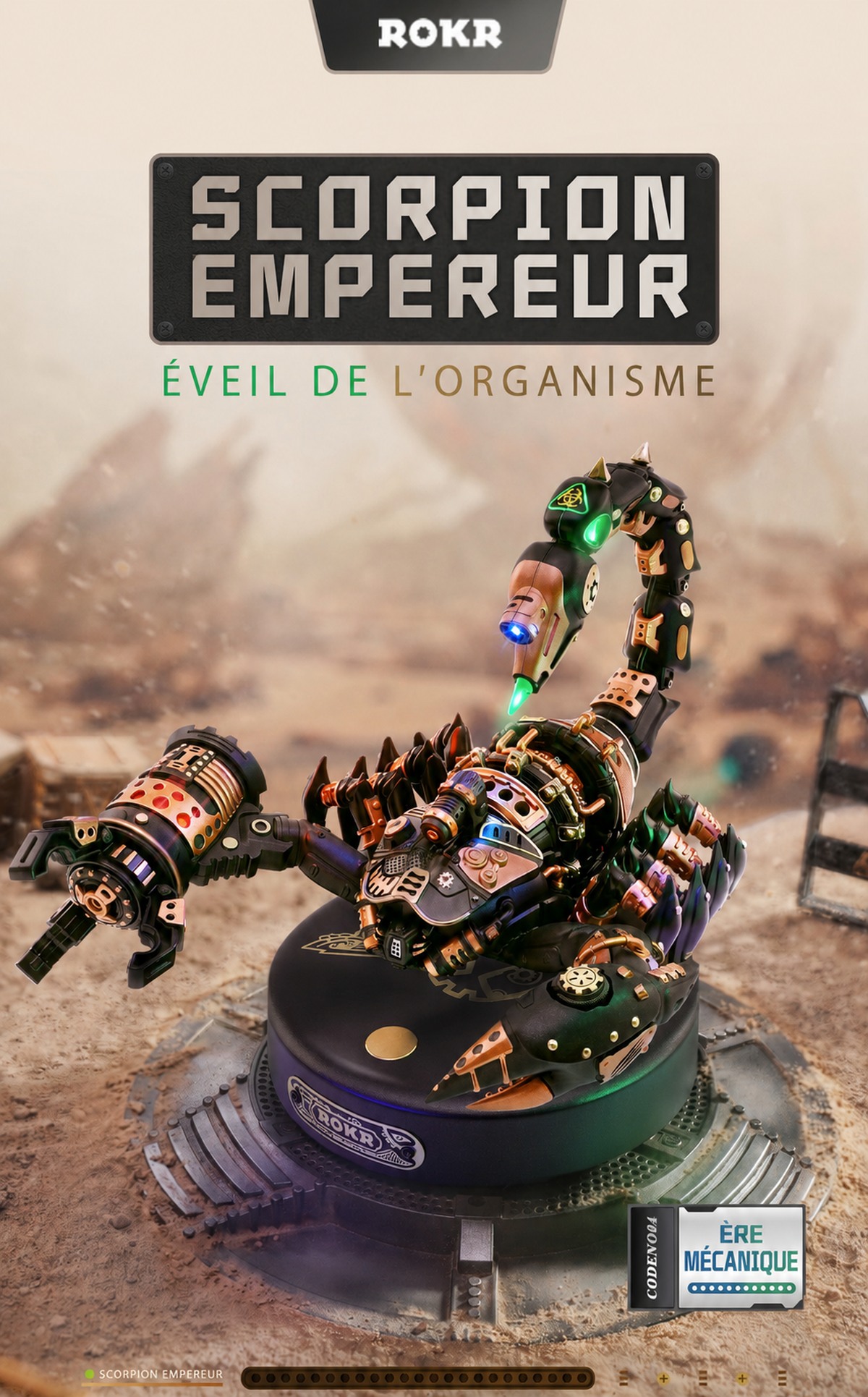 ROKR Emperor Scorpion MI04 organisms awaken title affiche