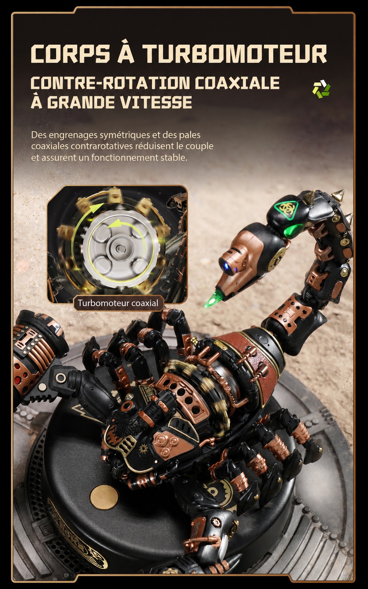 ROKR Emperor Scorpion MI04 organisms awaken title affiche