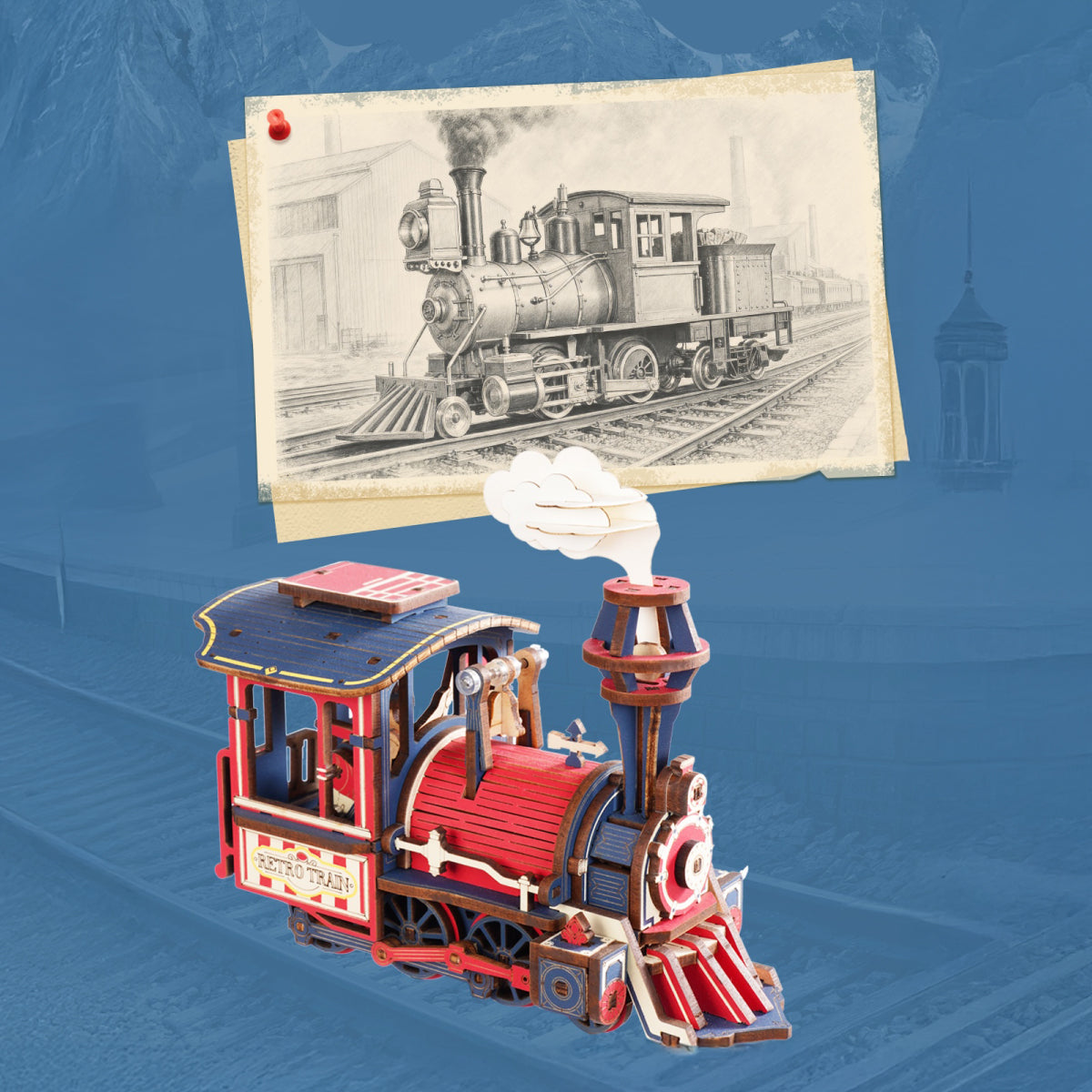 Vue produit supplémentaire 3 de ROKR Power Express MCD07 - Puzzle 3D pendule d'équilibre, SKU MCD07