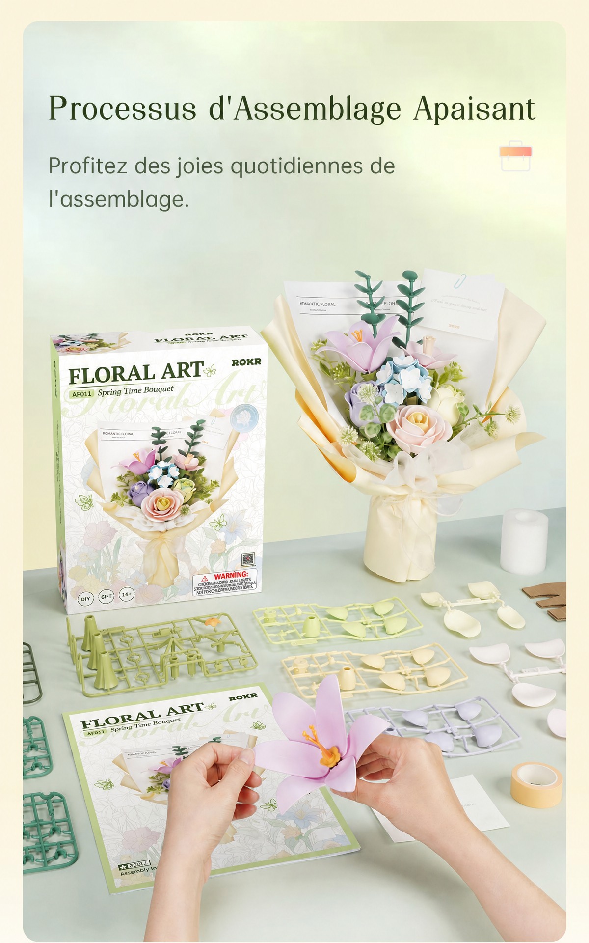 ROKR Spring Time Bouquet AF01J floral art aesthetic design graphic
