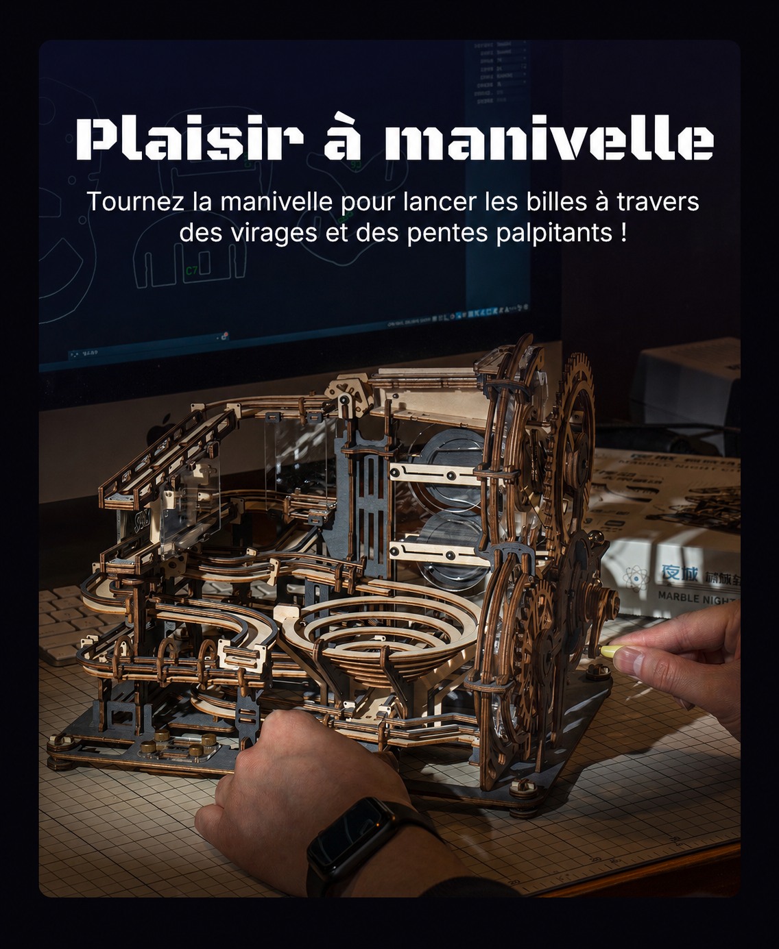 ROKR Marble Night City LGA01, experience 3-en-1 avec Spaceport et kit de liaison